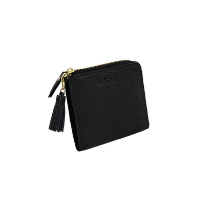 ミニ財布 L字ファスナー ブラック